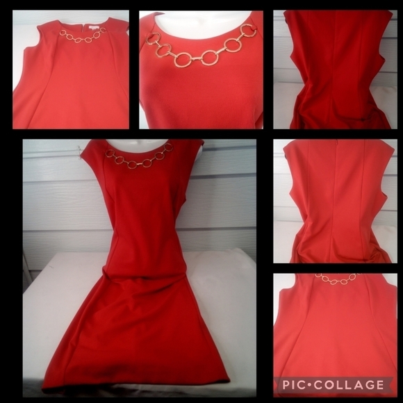 Calvin Klein red dress - Picture 3 of 7